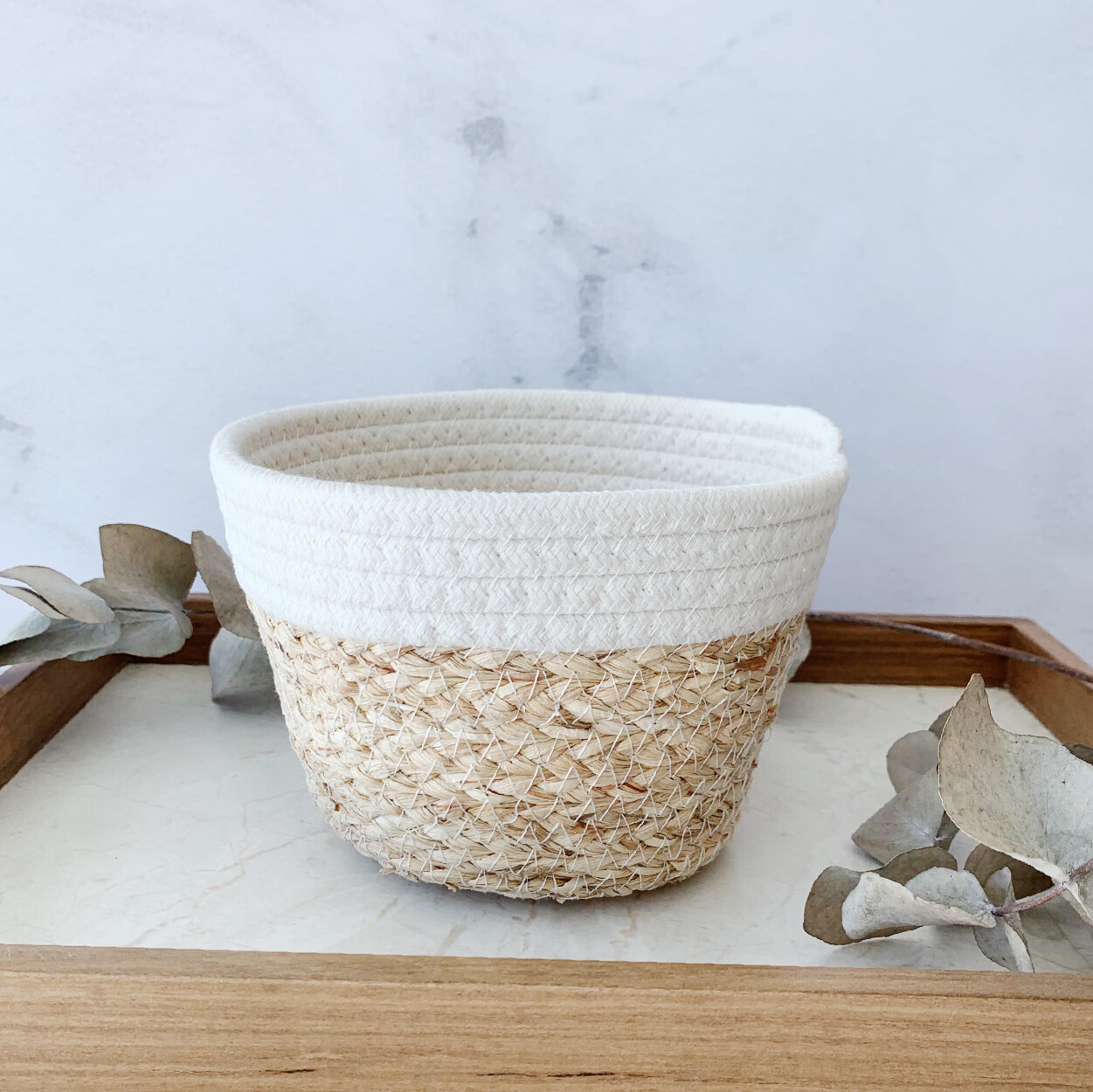 CANASTA BORDE BLANCO 12.5x12x18